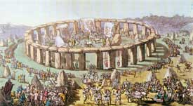 An Artist's depiction of Stonehenge