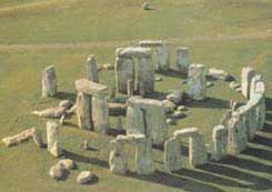Aerial view of Stonehenge showcasing its iconic stone circle