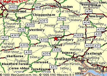 Map 3 of Stonehenge location